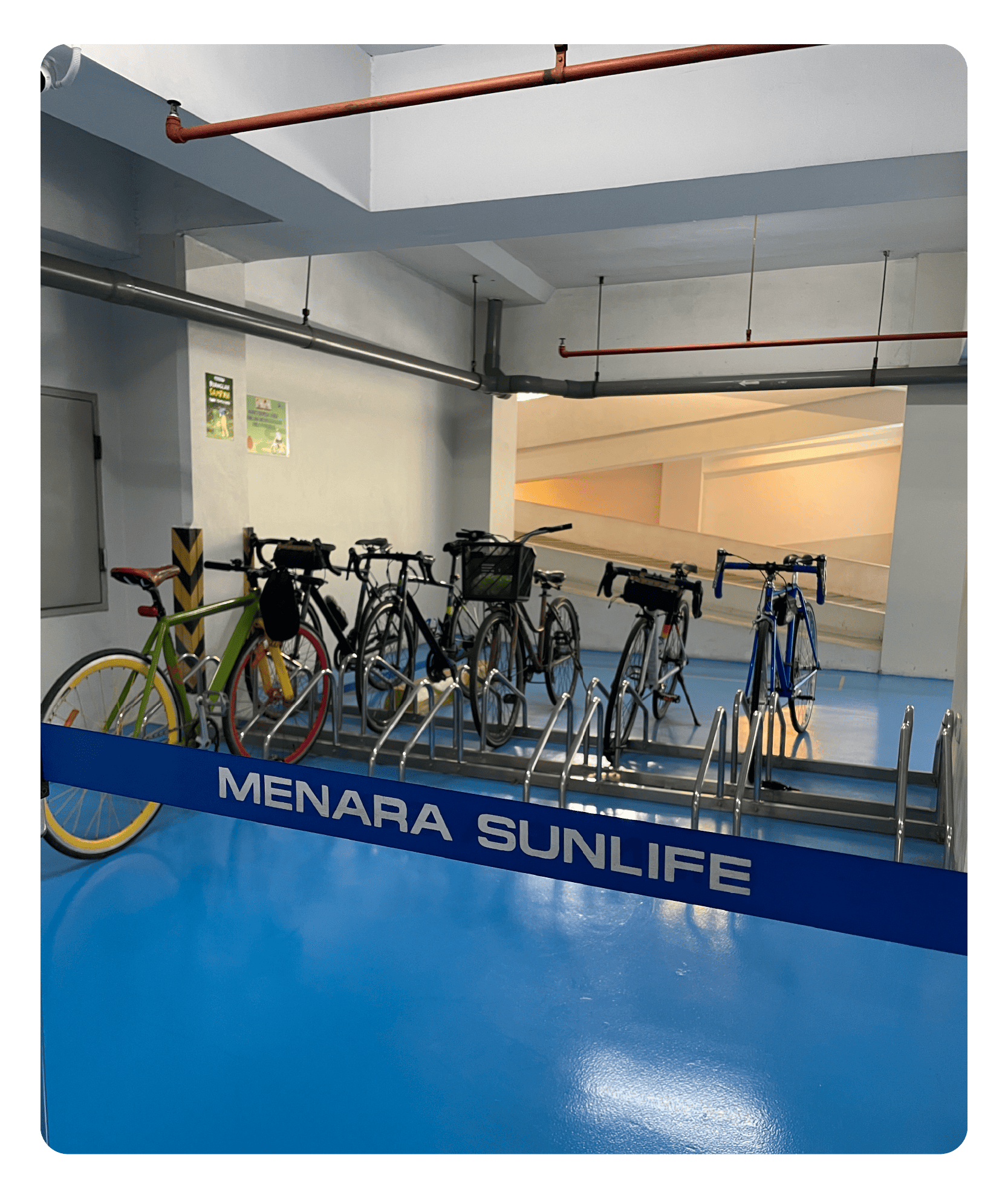 Menara Sun Life bicycle parking for eco-friendly commuters