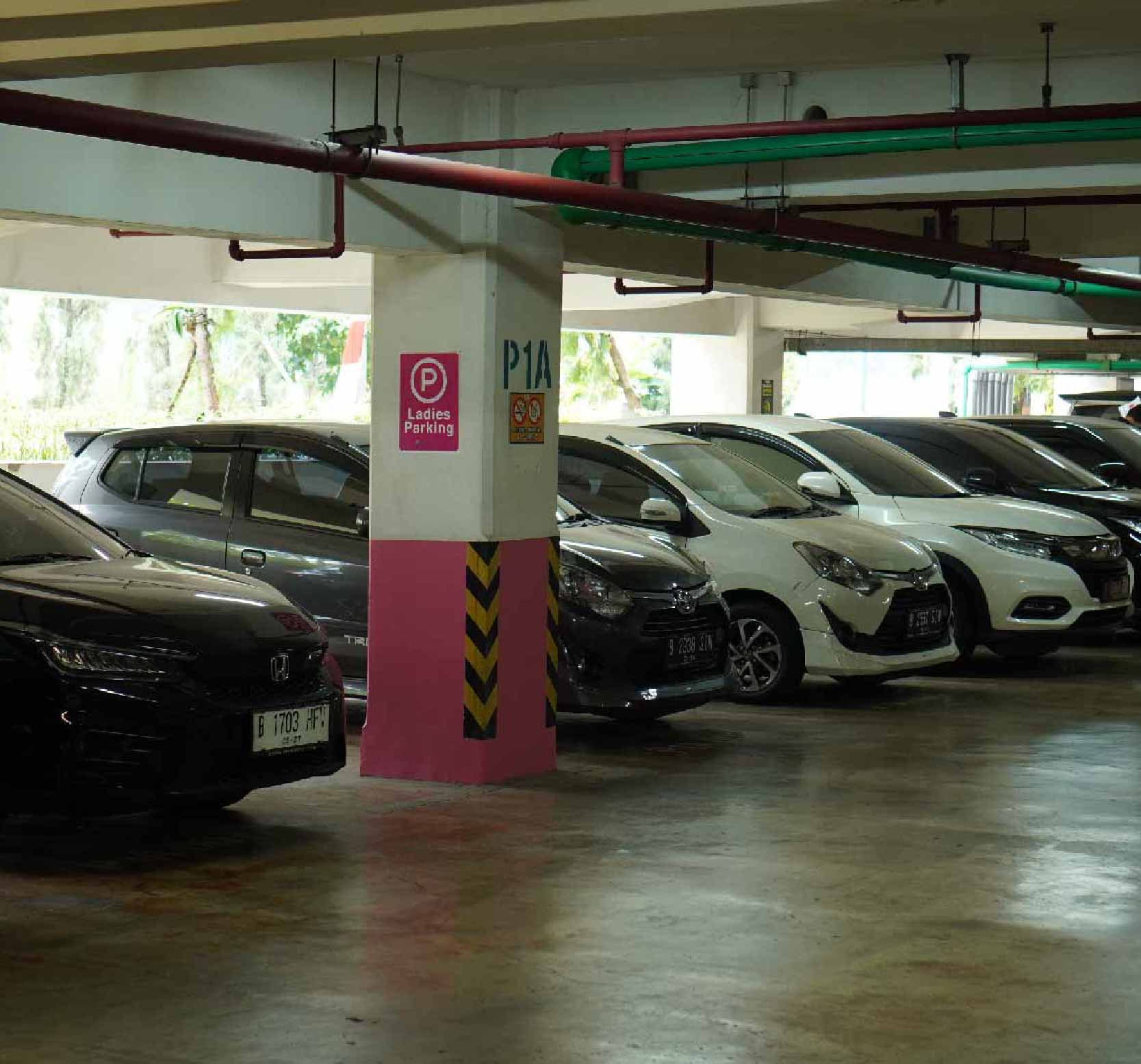 Exclusive ladies parking area at Menara Sun Life, South Jakarta