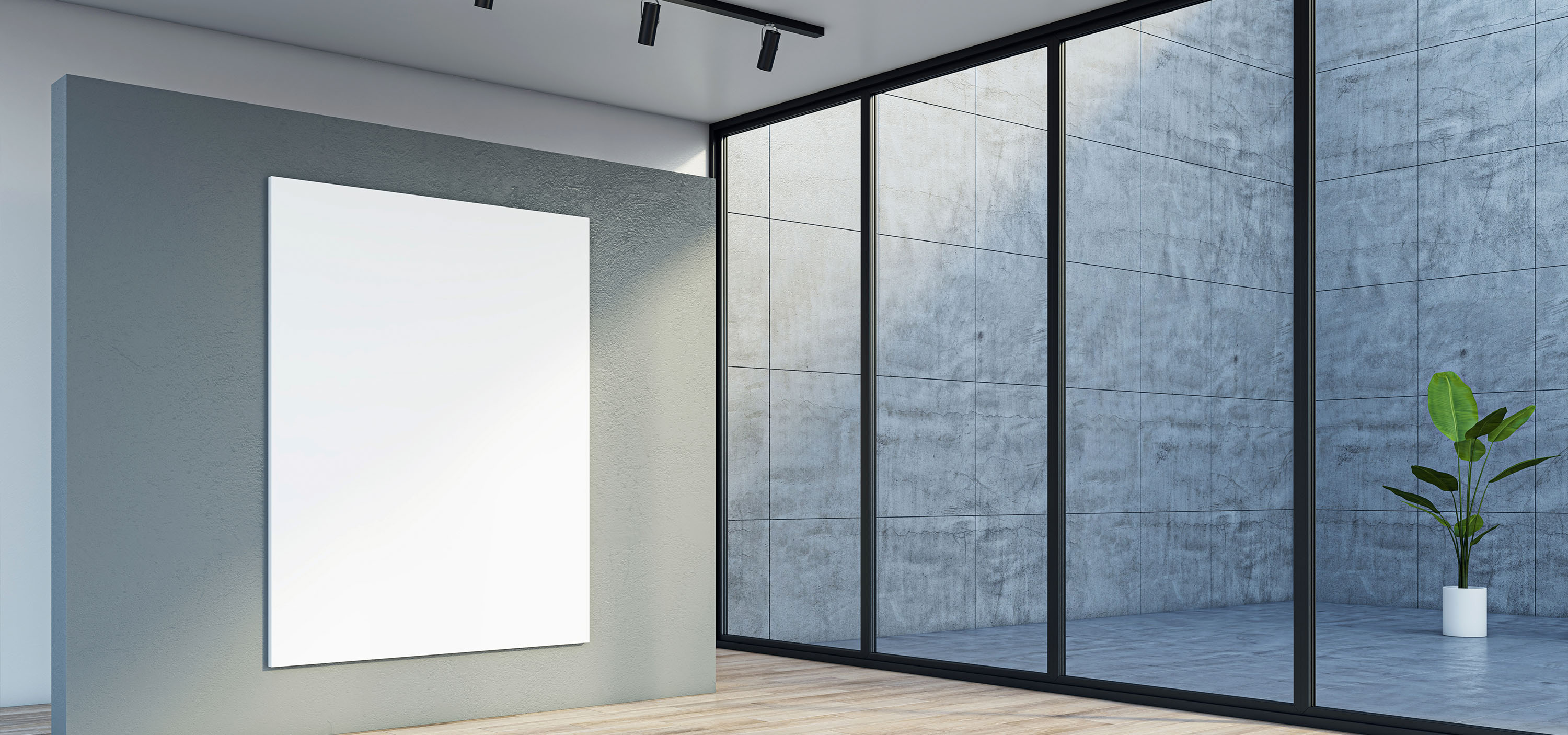 Office unit with partitions for personalized workspace Office unit with partitions for personalized workspace
